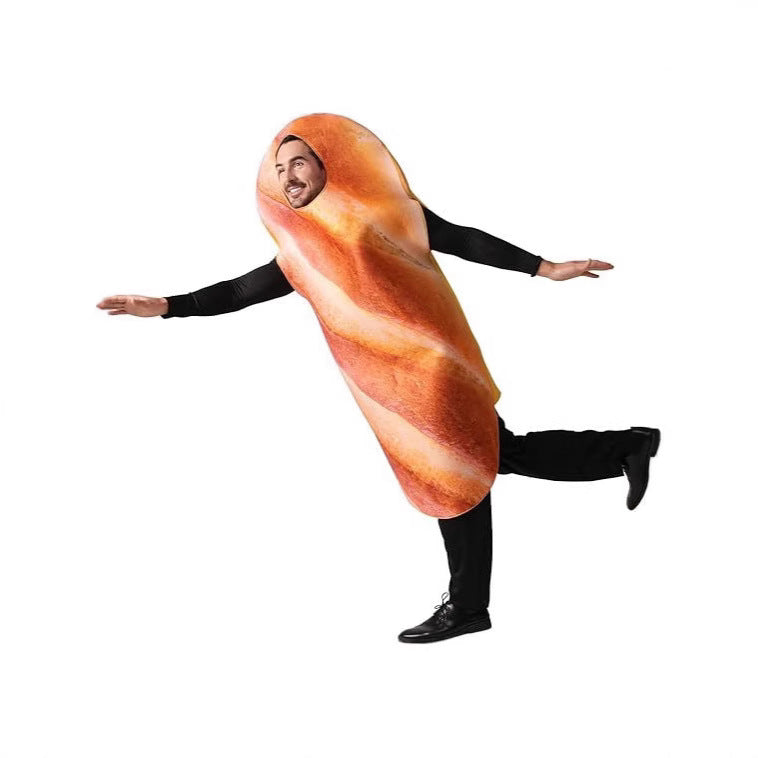 Funny Bread Halloween Costume for Adults Caramel Play Party Outfit
