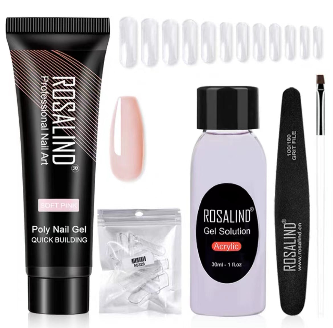 Poly Nail Gel Extension Kit for Manicure