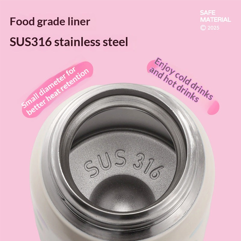 Portable Stainless Steel Flip-Lid Straw Cup for Outdoor Use