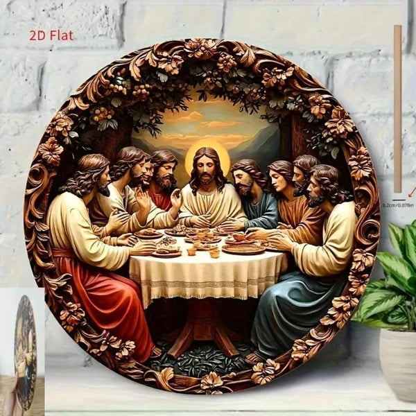 Last Supper Wall Decor - Exquisitely Carved Jesus & Apostles Art