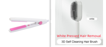Self-Cleaning Hair Brush with 3D Air Cushion for Scalp Massage & Detangling