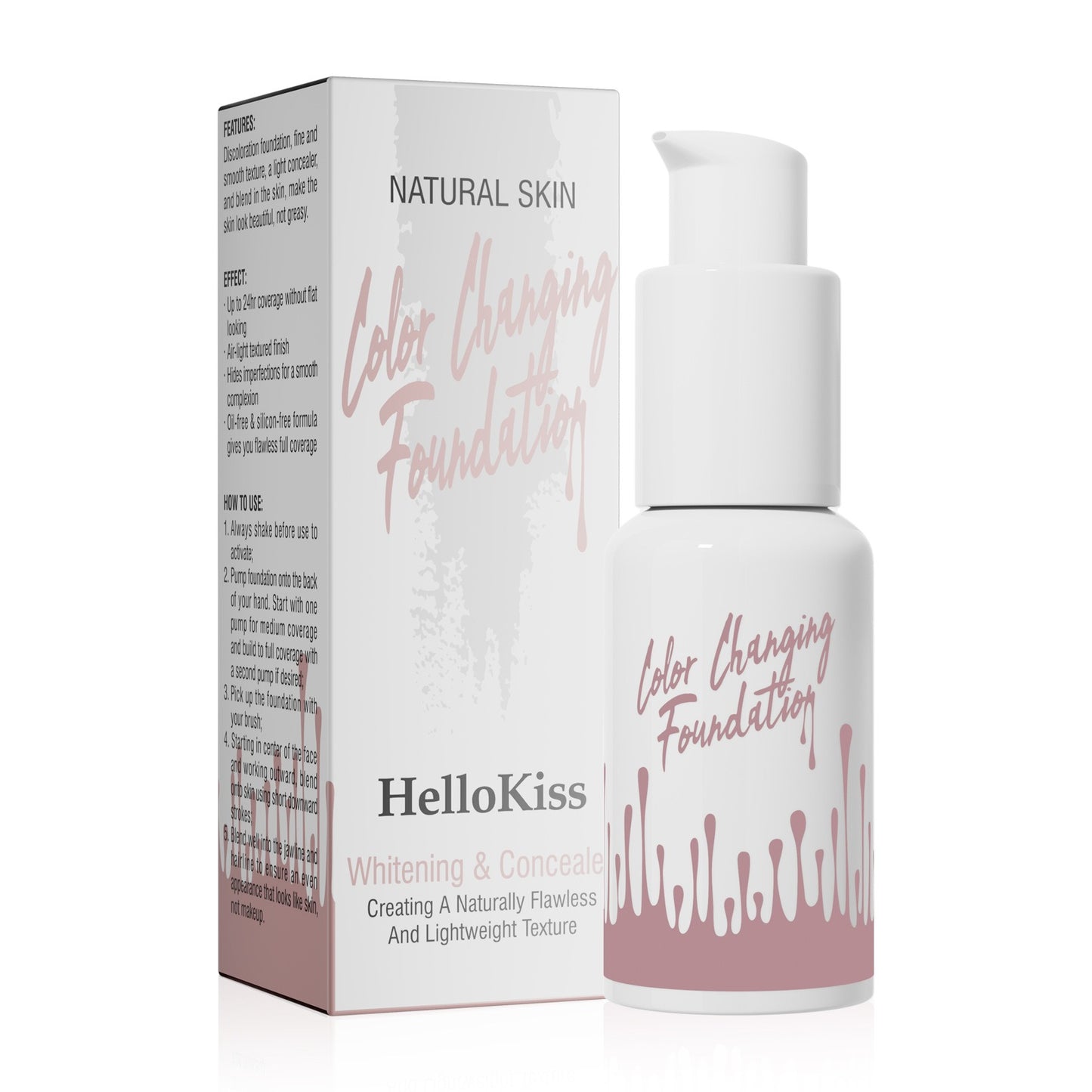 Color-Changing Liquid Foundation - Moisturizing & Long-Lasting Face Makeup