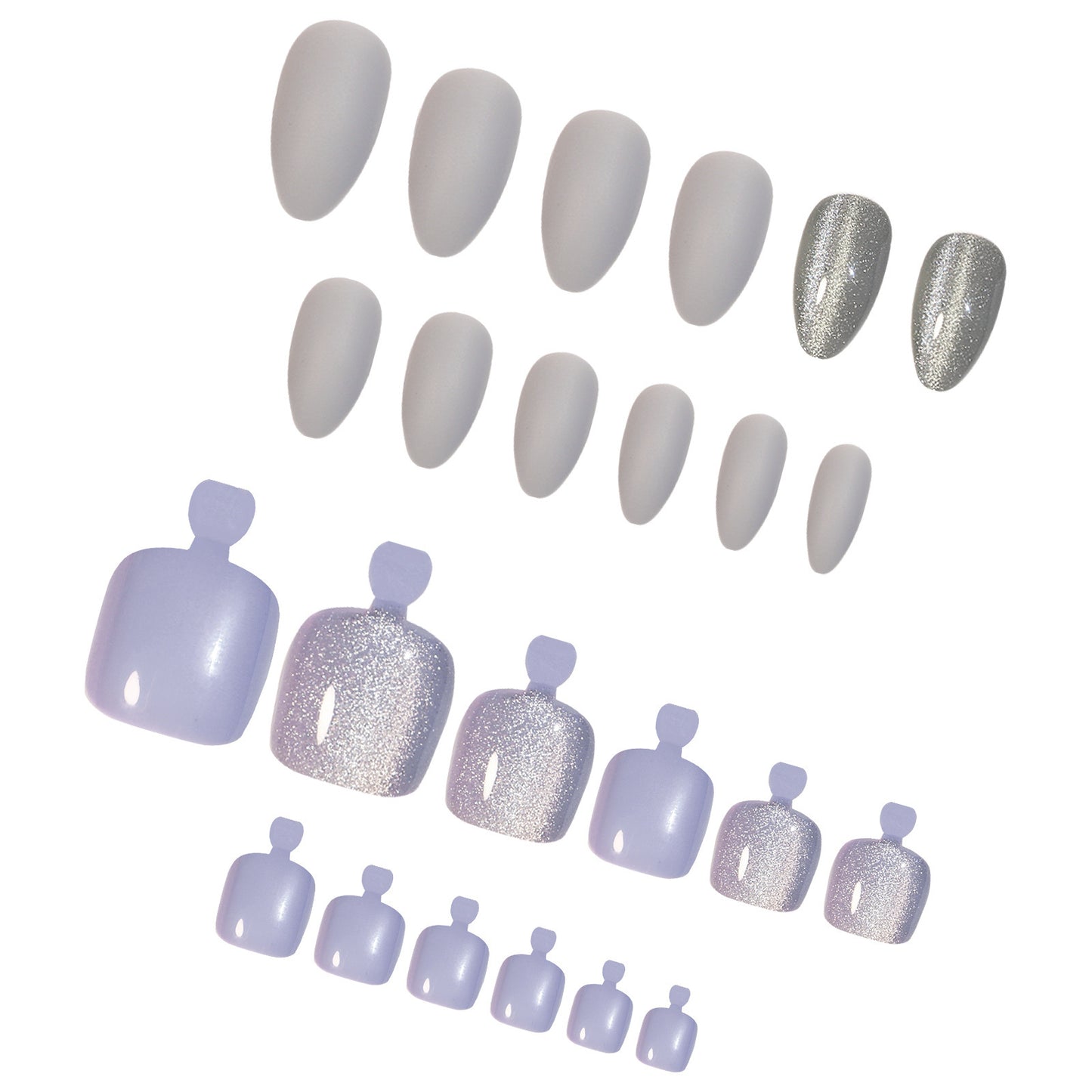 Crystal Cat's Eye Nail Art Kit - Wearable Hand & Foot Suit - Color JP047106