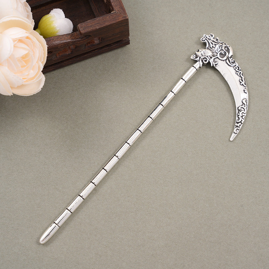 Retro European & American Style Hairpin - Omahawk, Sickle, Sword, Flying Dragon