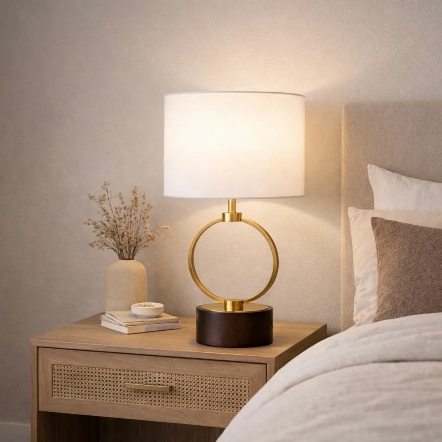 Bedroom Table Lamp Nordic Home Creative Romantic Warm Metal Study