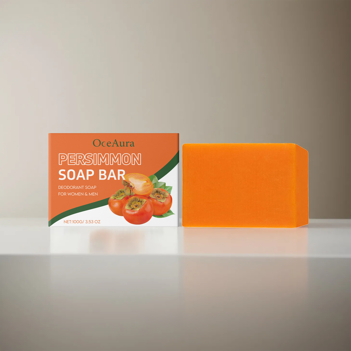 Persimmon Bath Soap - 100g Exfoliating Body Bar