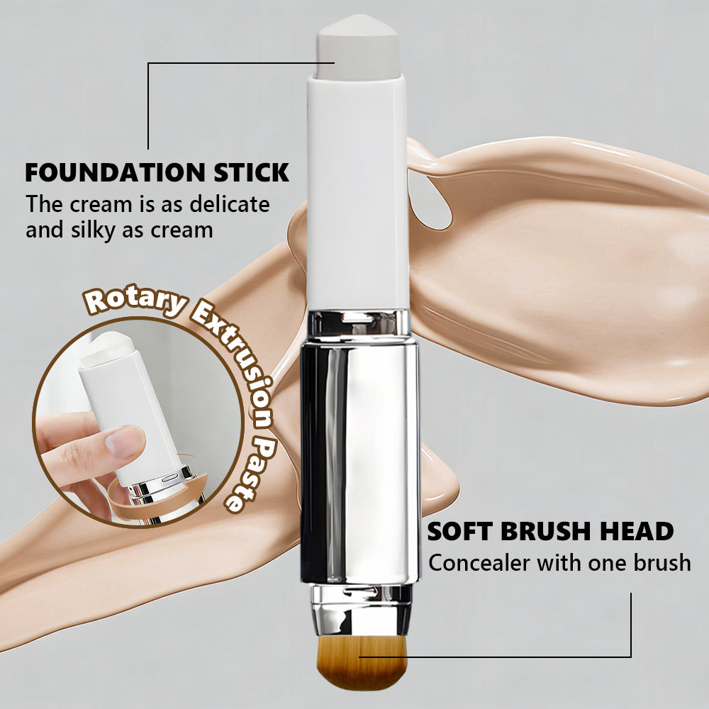 2-in-1 Color Changing Foundation Stick - Moisturizing Makeup 13g