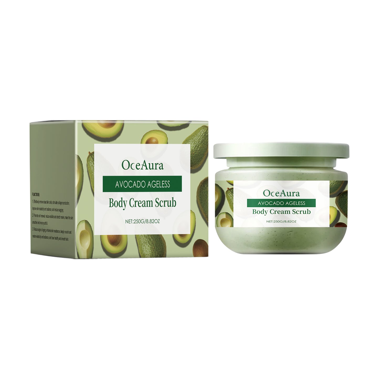 Avocado Exfoliating Body Scrub for Smooth Hydrated Skin - 250g