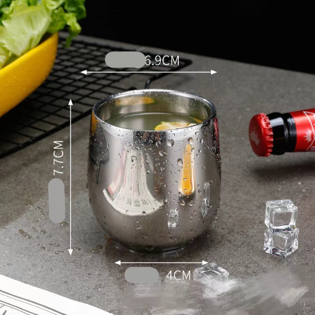 Stainless Steel Children's Water Cup with Double Layer Insulation - Multiple Colors