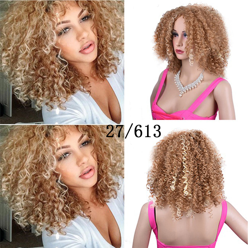 Synthetic Afro Curly Wig - Short Volume
