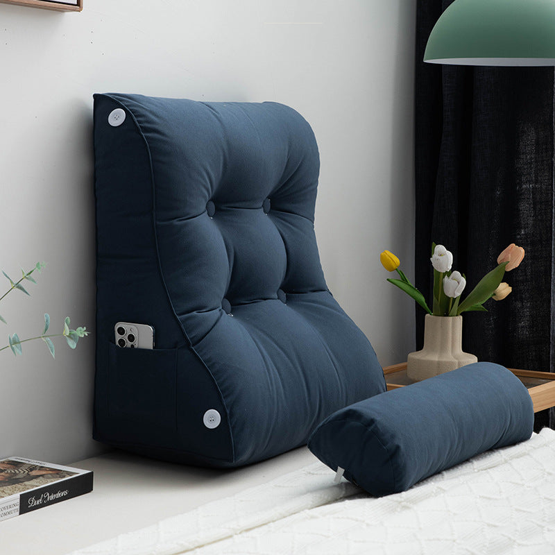 Removable Washable Waist Support Pillow - Bedside Cushion for Comfort