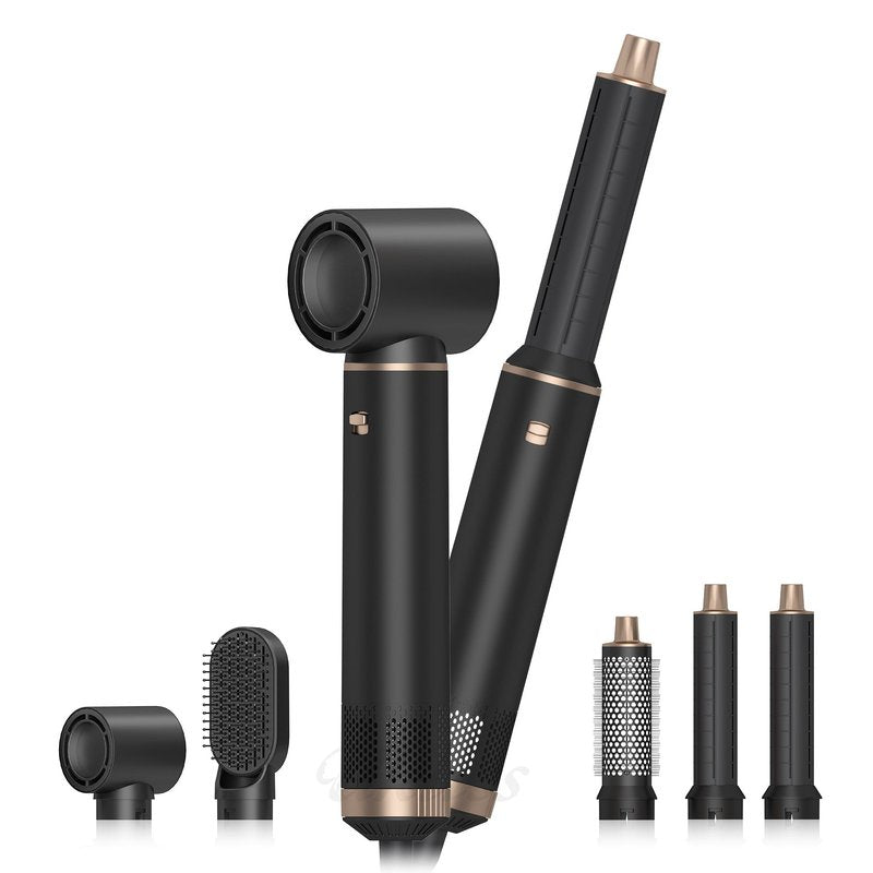 Five-in-One Noise Reduction Hair Curling Iron - Multifunctional Styling Tool