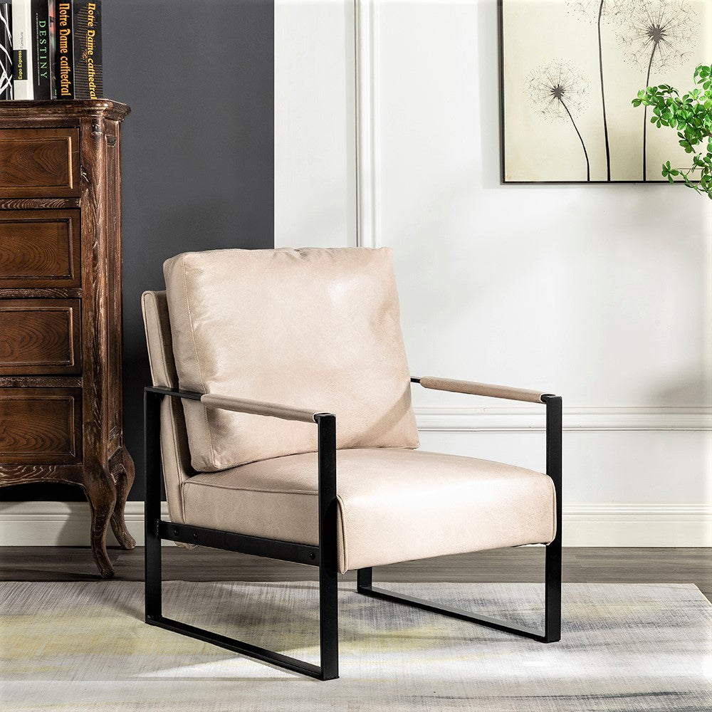 Direct Classic Mid Century Modern Accent Chair With Durable Square