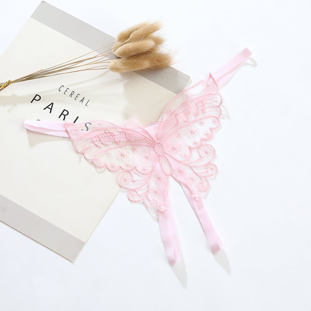 Women’s Embroidered Butterfly Panties - Comfortable Lingerie Set for Ladies