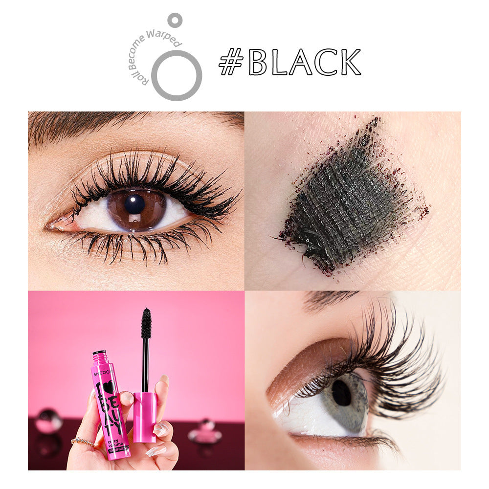 Waterproof Thick Lengthening Mascara Set - Smudge-Resistant, Large Capacity, 4 Colors