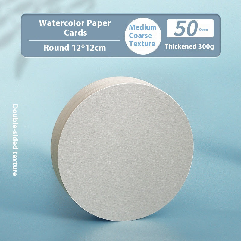 Watercolor Paper Postcard Set - 50 Sheets Various Sizes for Art & Craft