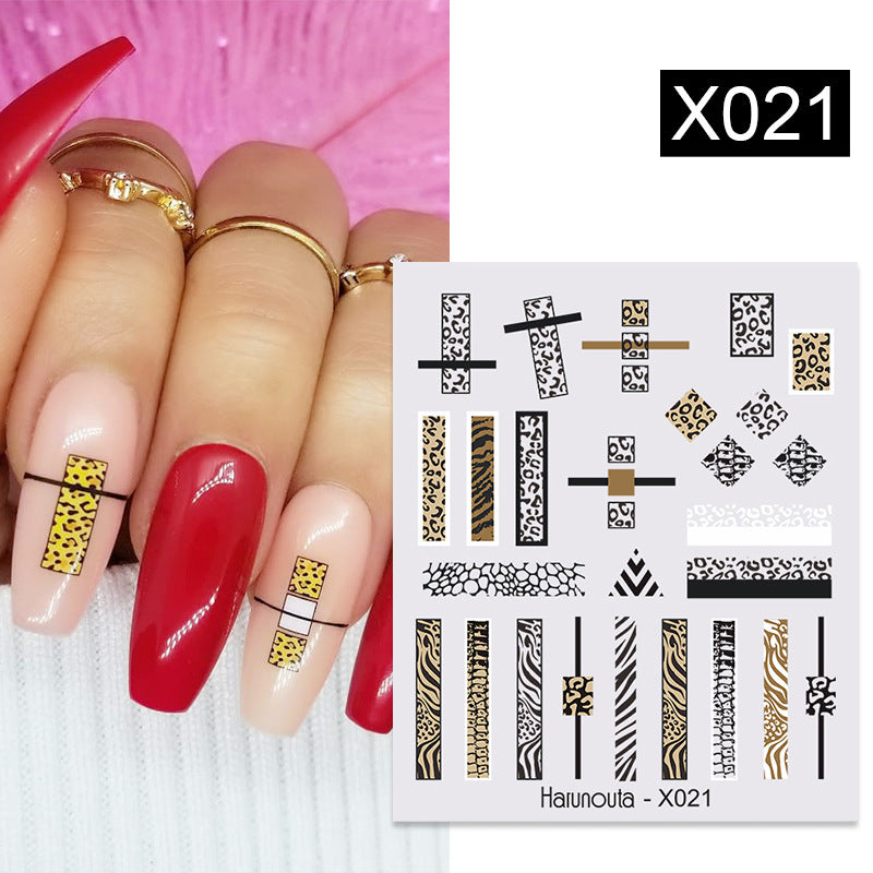 Nail Art Butterfly Sticker Flower Leaf Decal Kit - Assorted Formats