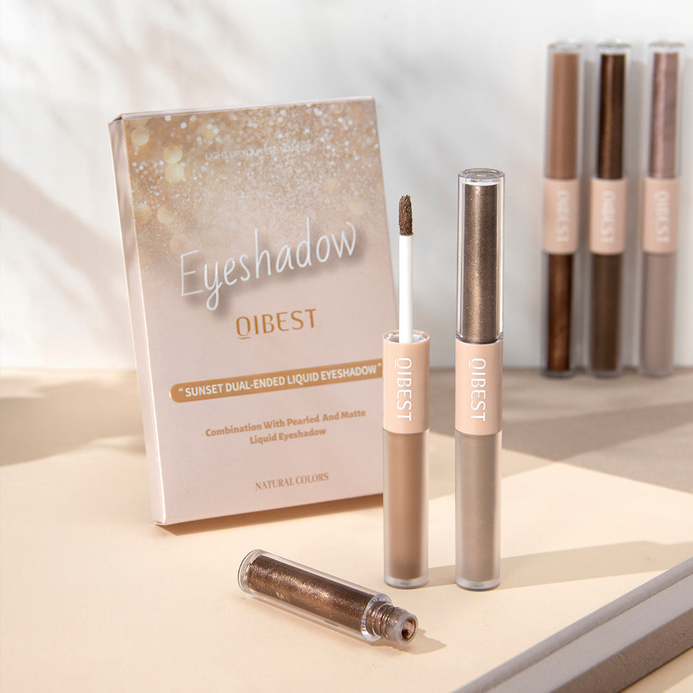 Liquid & Glittering Eye Shadow Palette - 6 Colors, Matte & Shimmer Finish