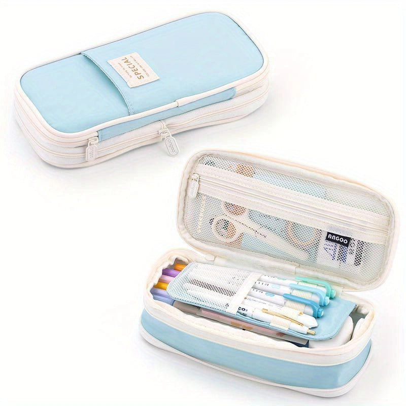 Large Capacity Pencil Case Organizer Stationery Storage Bag for Students