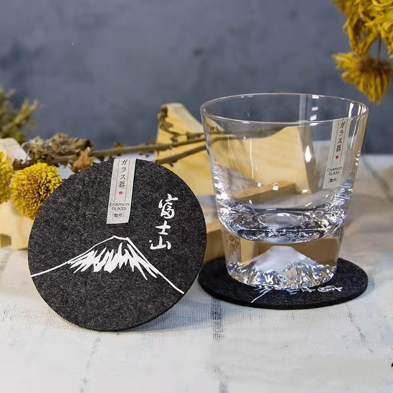Round Felt Coaster Set - Water-Absorbent Non-Woven Table Protectors
