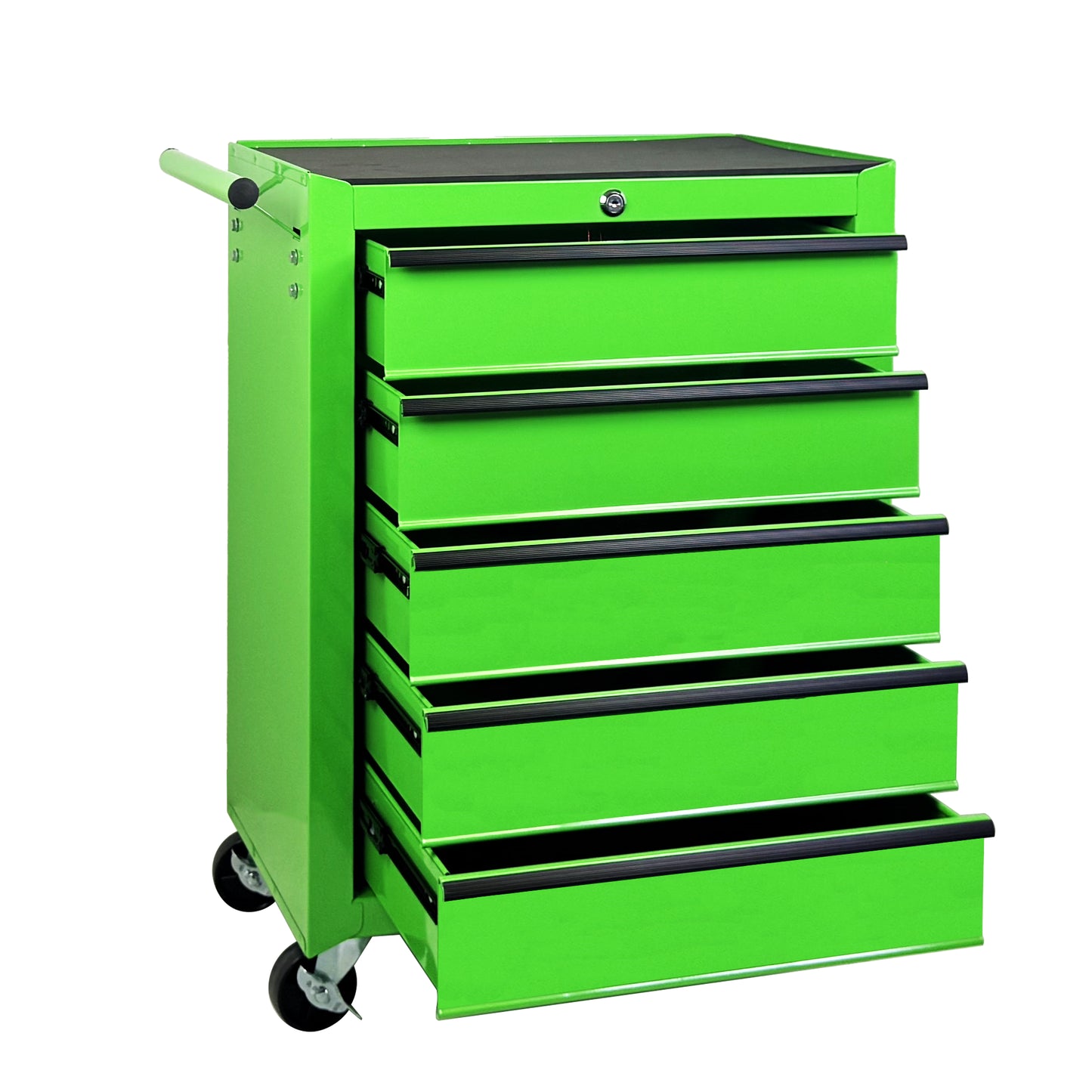 20-Inch Steel Rolling Tool Chest with 5 Drawers - Green