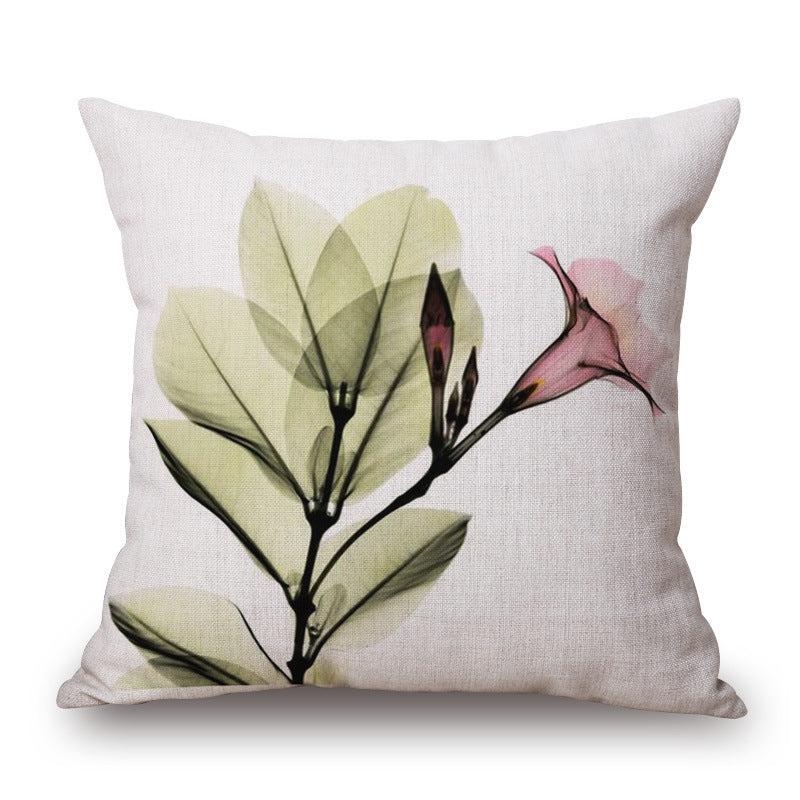 Blue Tulip Linen Pillow Cover for Sofa, Car & Home Decor 40x40cm or 45x45cm