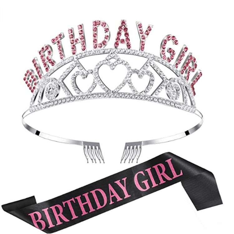 Diamond Crown Tiara Headband Party Decoration