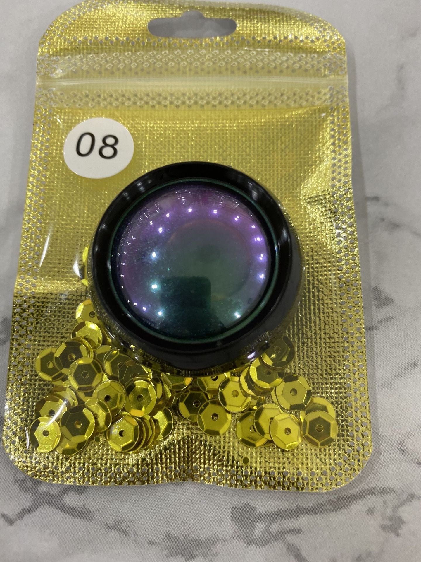 Optical Chameleon Eyeshadow with Diamond Shine - Multicolor Highlight Palette