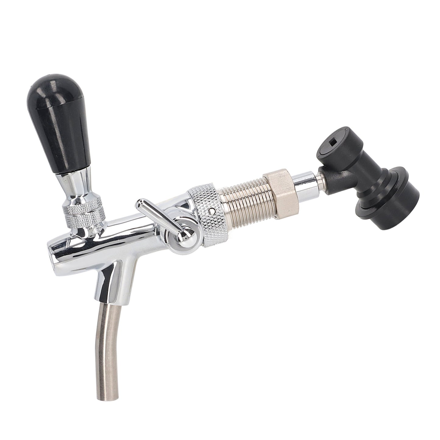 G5/8 Beer Tap 304 Stainless Steel Adjustable Faucet Liquid Dispenser