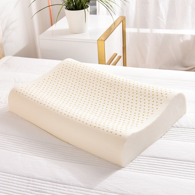 Natural Latex Neck Massage Pillow - Adjustable Sizes & Colors