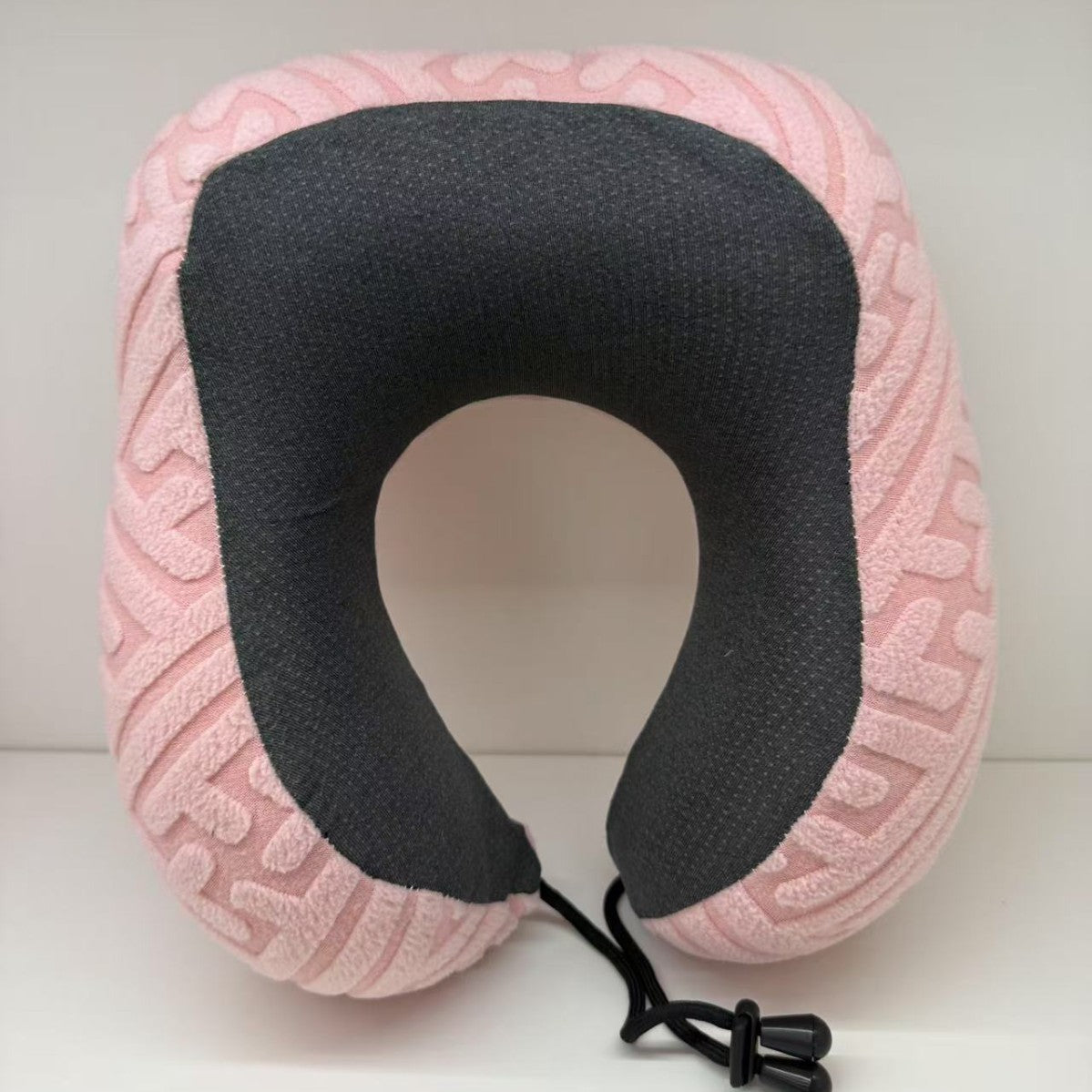 Memory Foam U-Shaped Travel Neck Pillow with Adjustable Drawstring