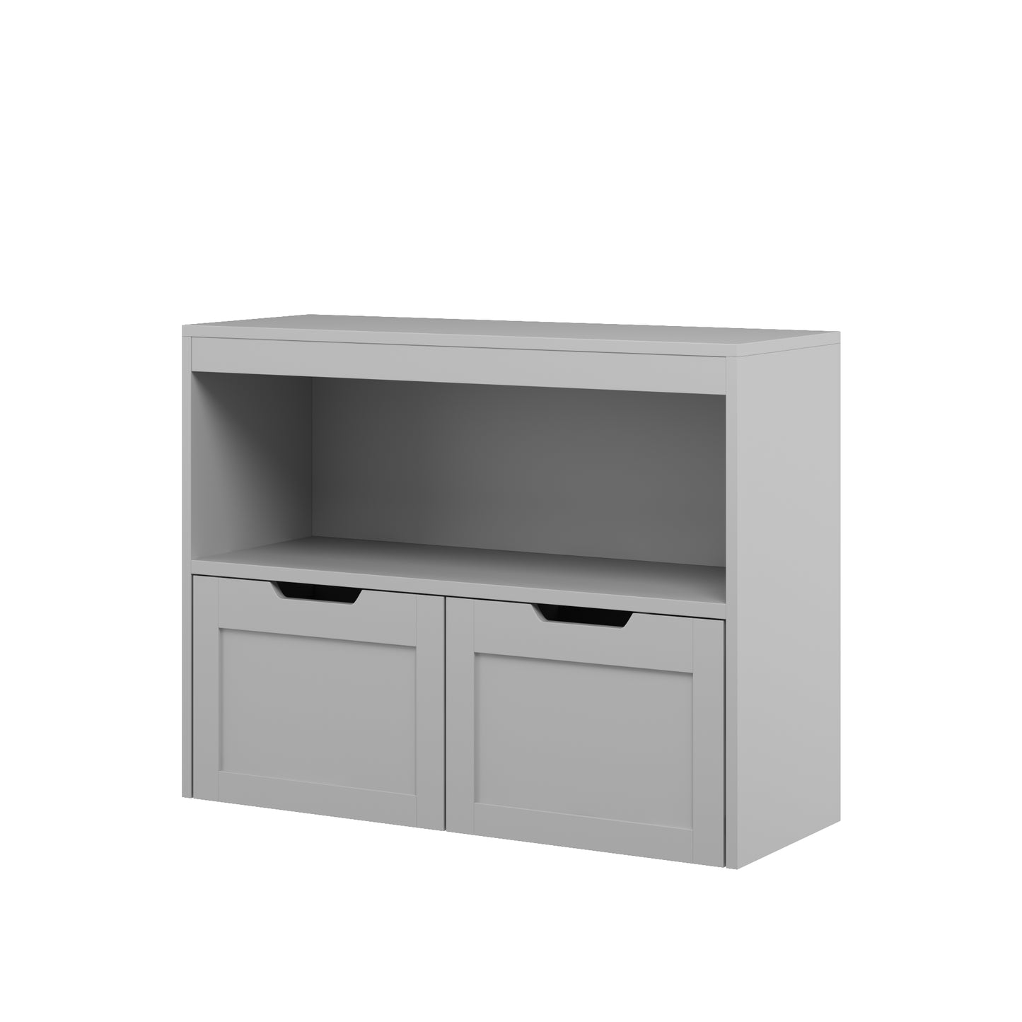 Gray Book Organizer & Toy Storage Cabinet - Large Capacity
