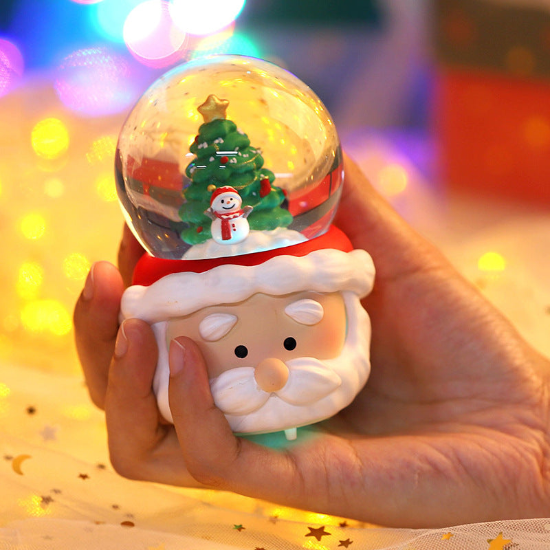 Christmas Crystal Ball Ornament Resin Craft Decor - Holiday Decoration Supplies