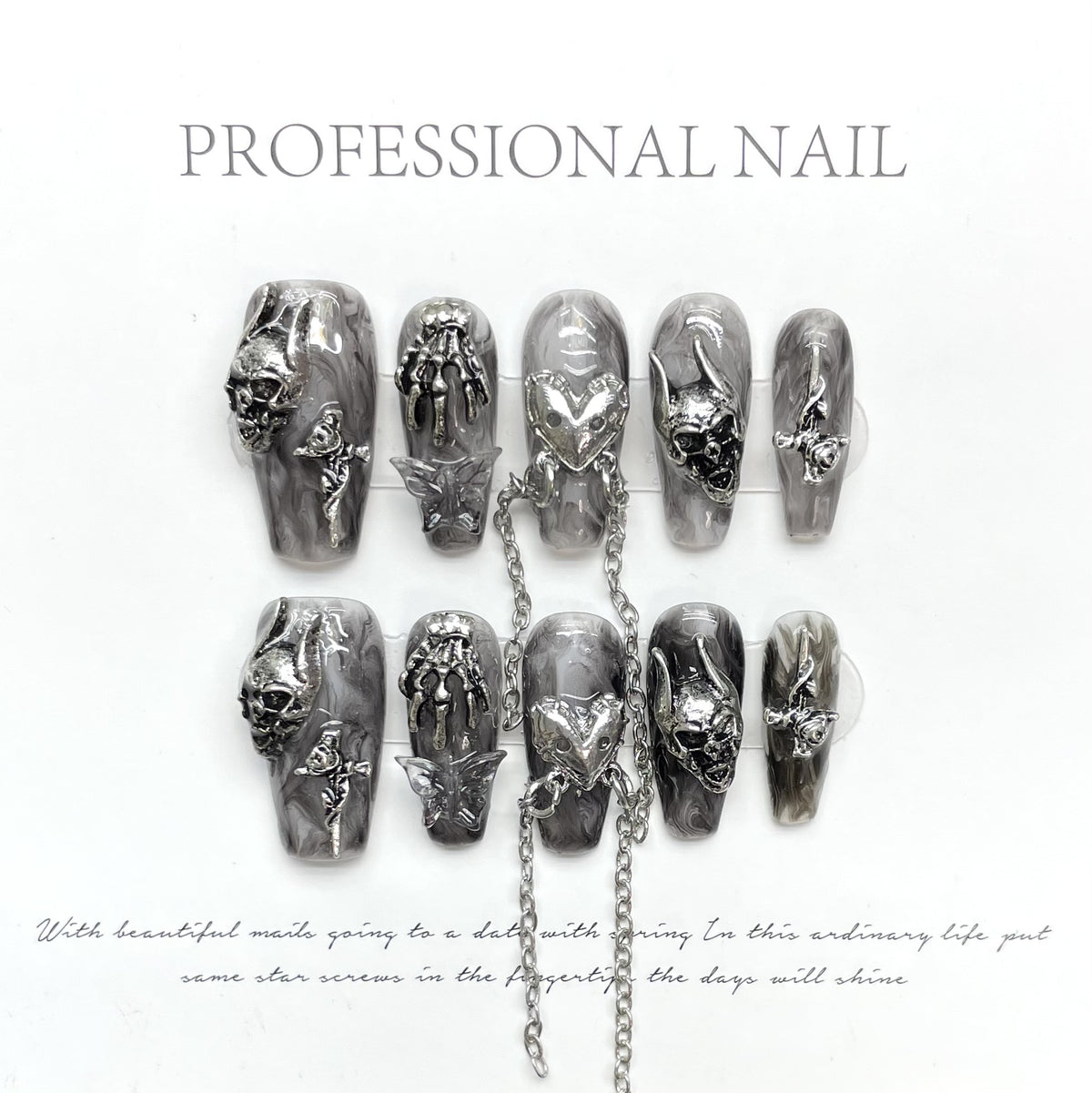 Dark Devil's Claw Armor Hand Wear for Nail Art & Costume