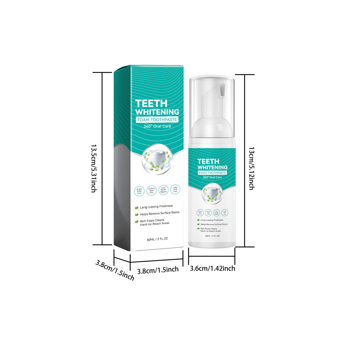 Whitening Foam Toothpaste 60ml