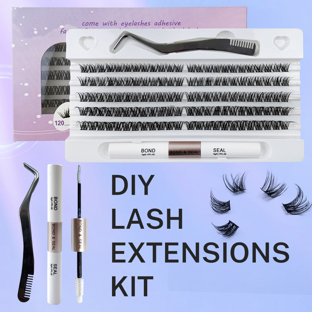Self-Grafting Single Cluster False Eyelash Set - Multiple Variants for Makeup