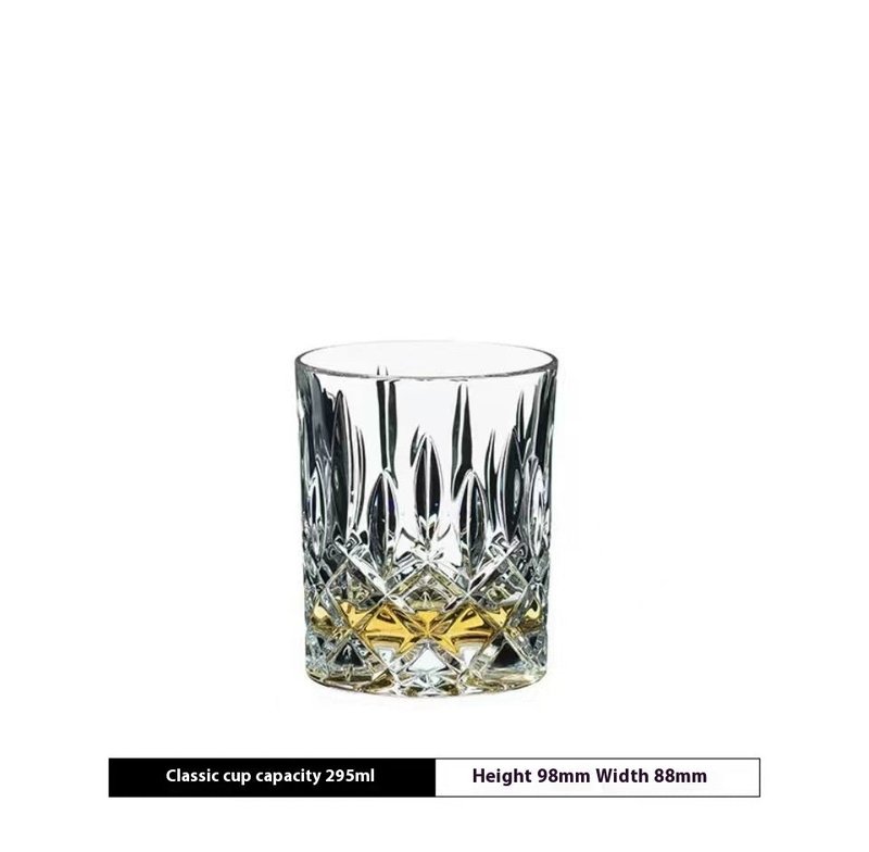 Crystal Glass Whiskey and Liquor Water Juice Cup - Multiple Sizes