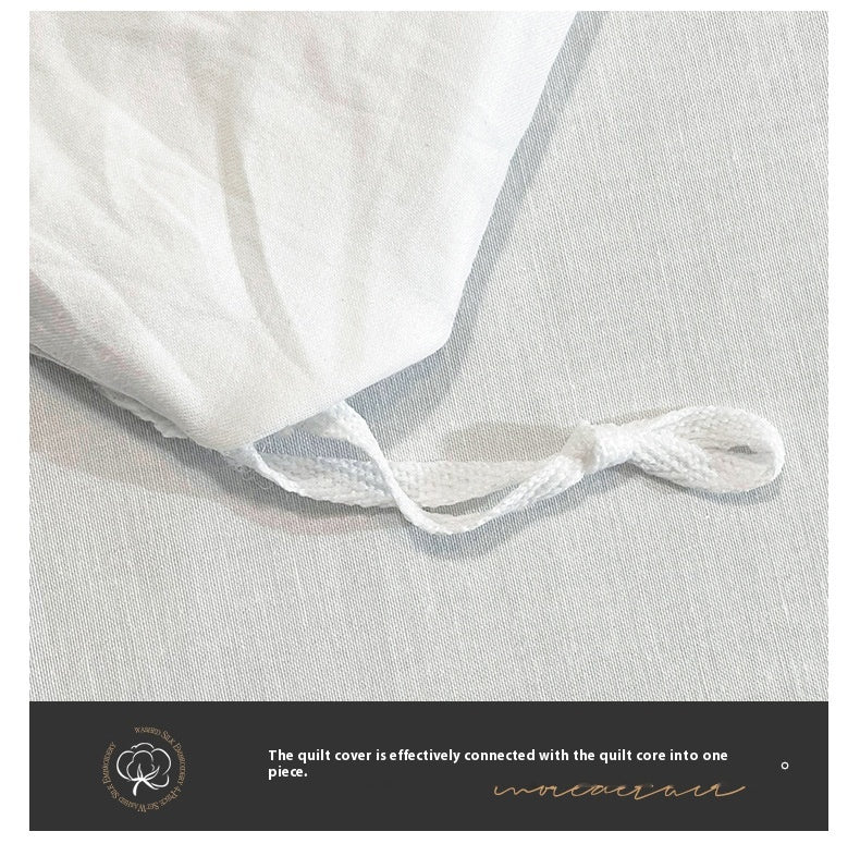 Four-Piece Velvet Bedding Set - Fitted Sheet Duvet Cover Pillowcase