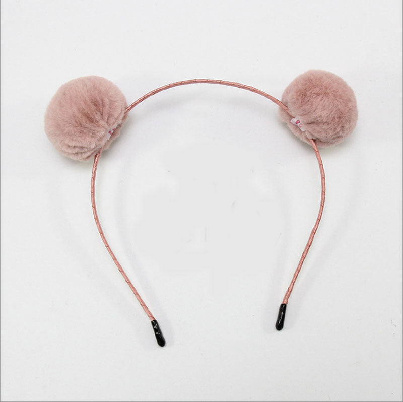 Cute Plush Animal Headband with Bells and Cat Ears for Kids & Adults