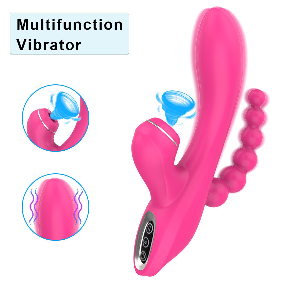 Multi-frequency Vibration Sucking Device for Women - Rechargeable Silicone Massager