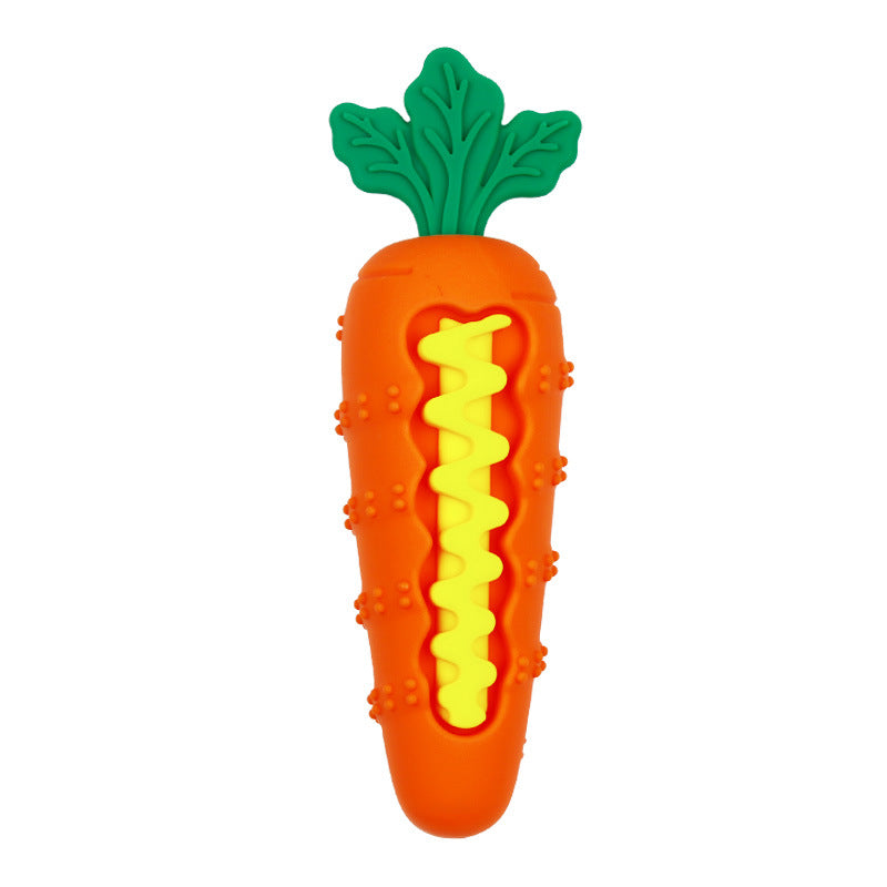 Pet Silicone Tooth Gel Splicing Radish Toy - Colorful Chew Accessory