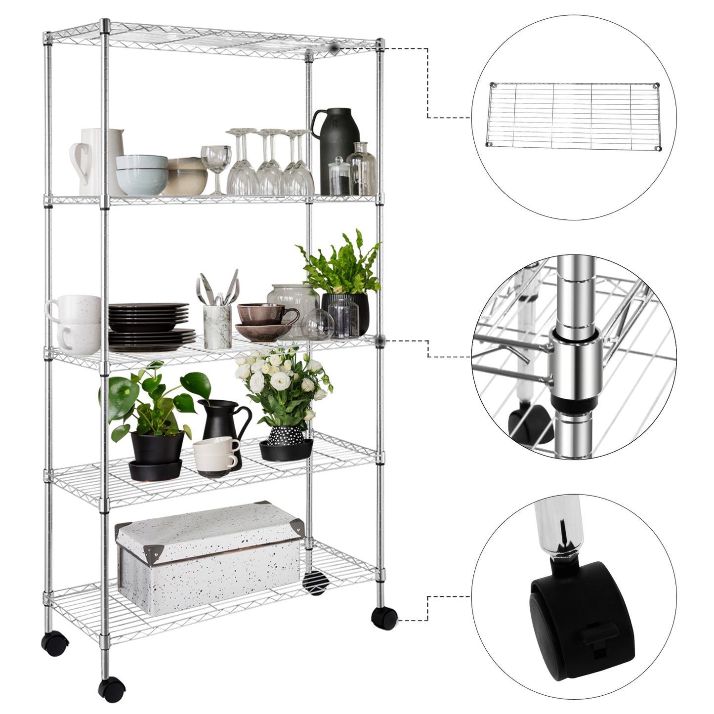 Five Layer - Metal Storage Rack