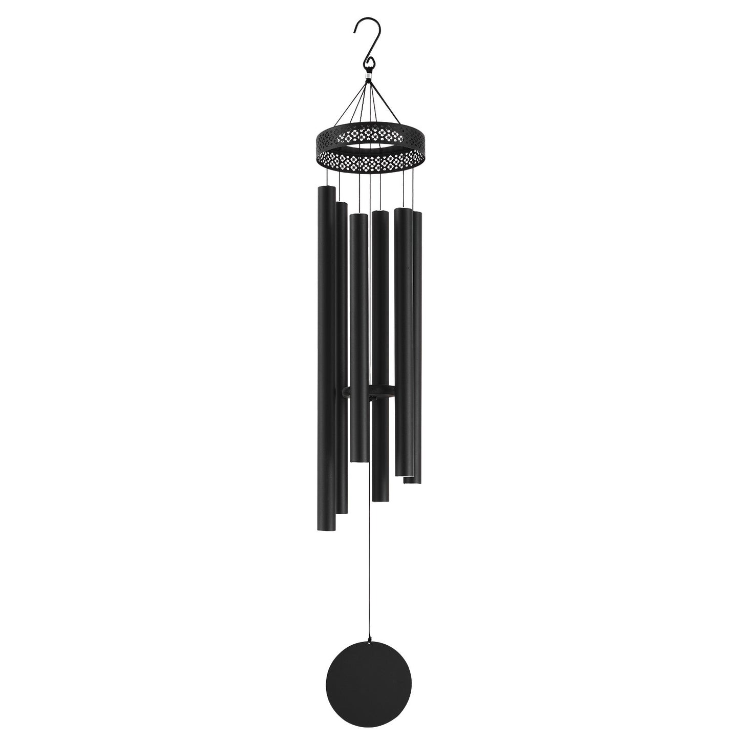58-Inch Aluminum Wind Chimes for Outdoors - Deep Tone Garden Decor