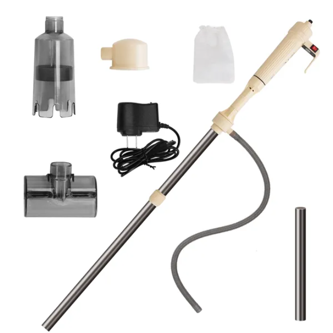 Electric Aquarium Gravel Cleaner Kit - Multi Functional Fish Tank Maintenance Tool