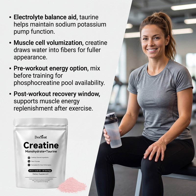 Creatine Monohydrate Taurine Powder - 180g
