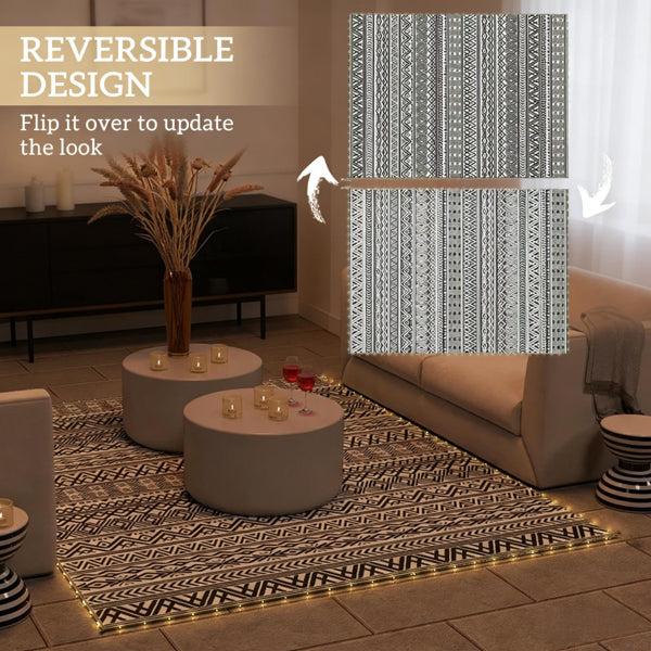 Reversible Outdoor Rug - Water & Stain Resistant, 120" x 95"
