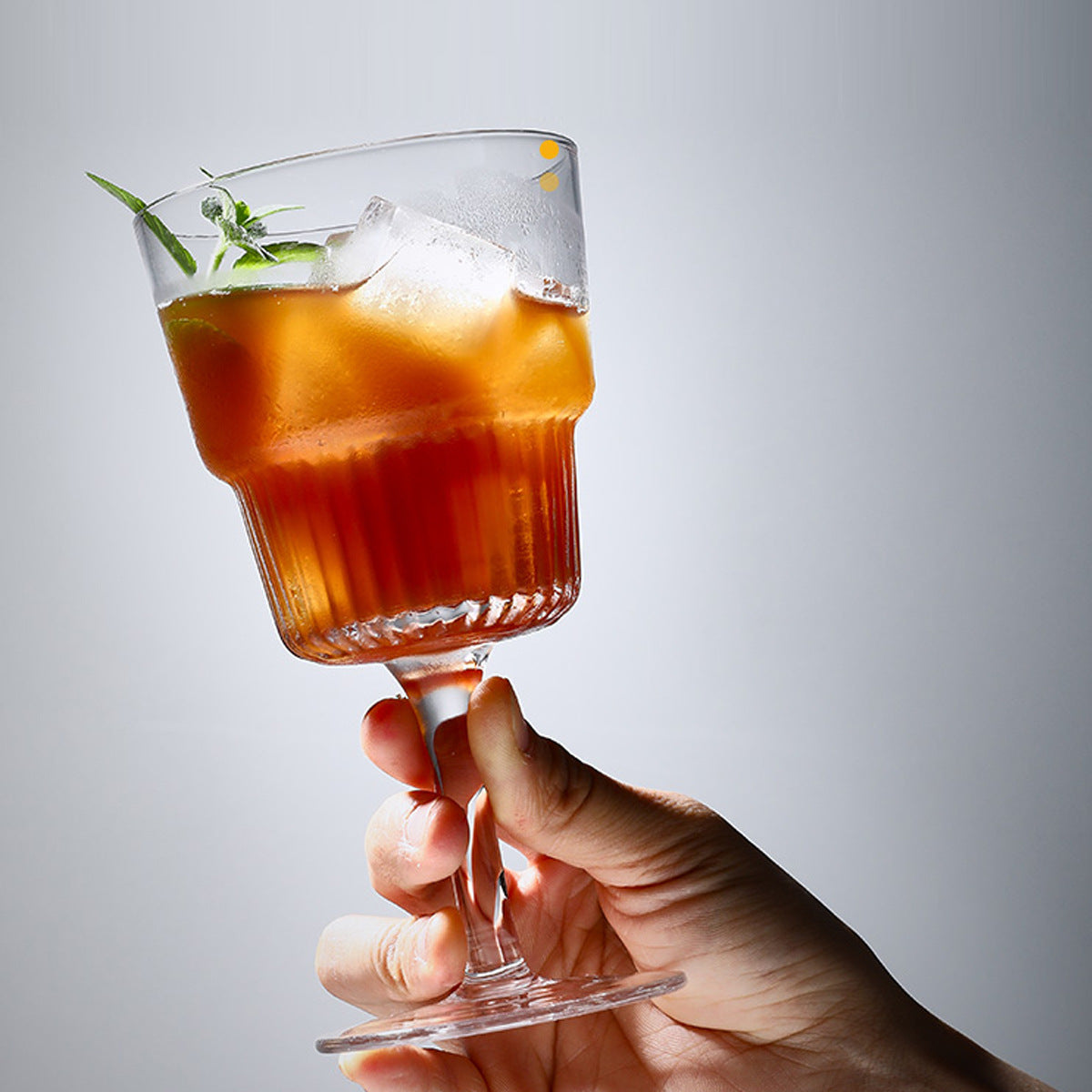 Simple Ins Style Handmade Crystal Glass Goblet - Multiple Variants
