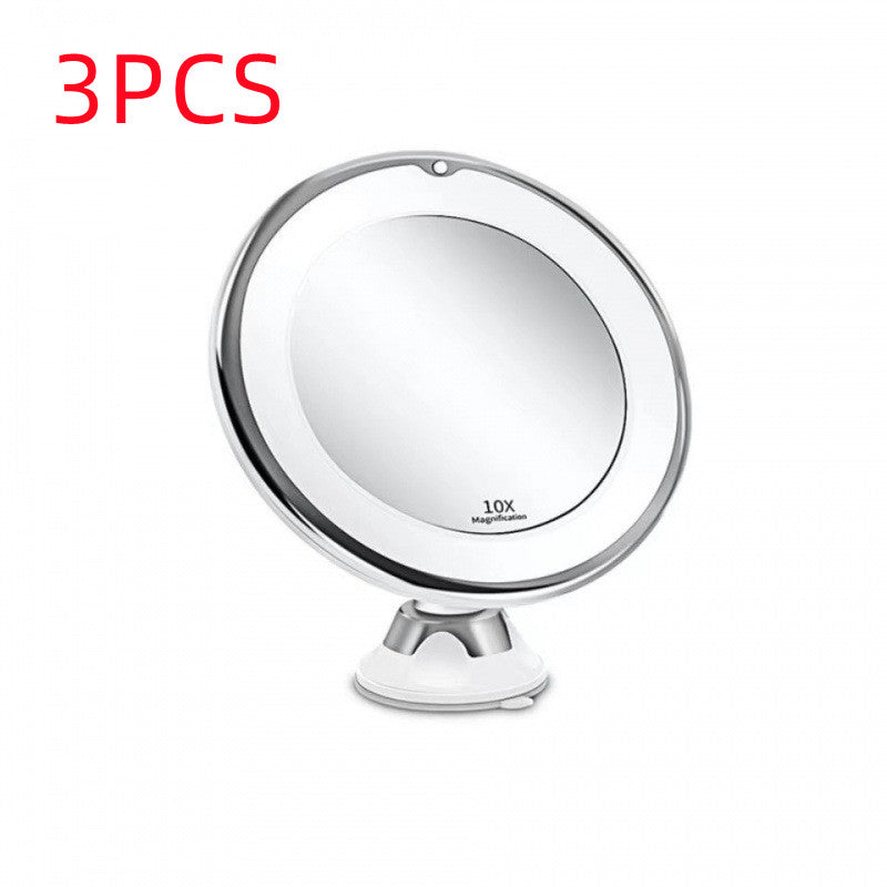 LED Makeup Mirror with Supplement Light - Touch Control, White