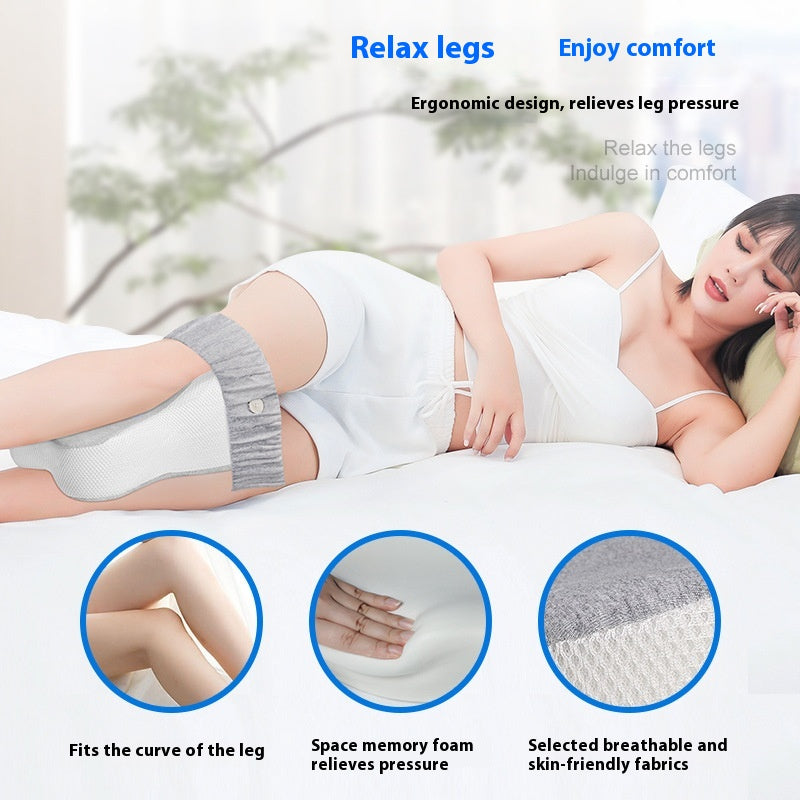 Adjustable Knee Pillow for Side Sleepers Memory Foam Leg Support Bed Pillow