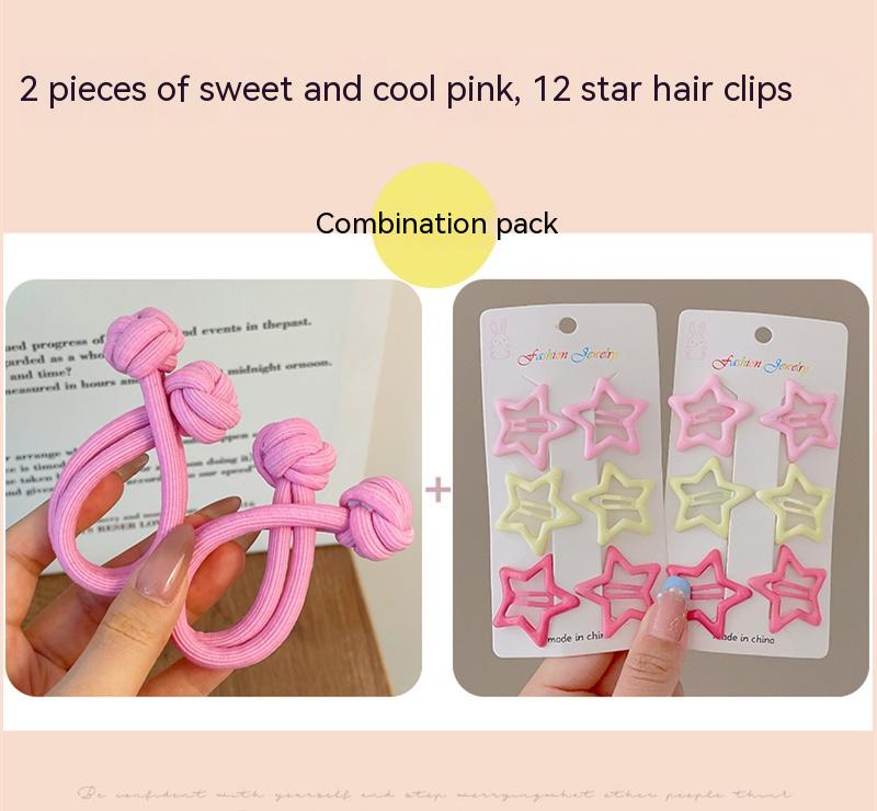 Girls' Fabric Hair Band Set – Multiple Colors & Styles